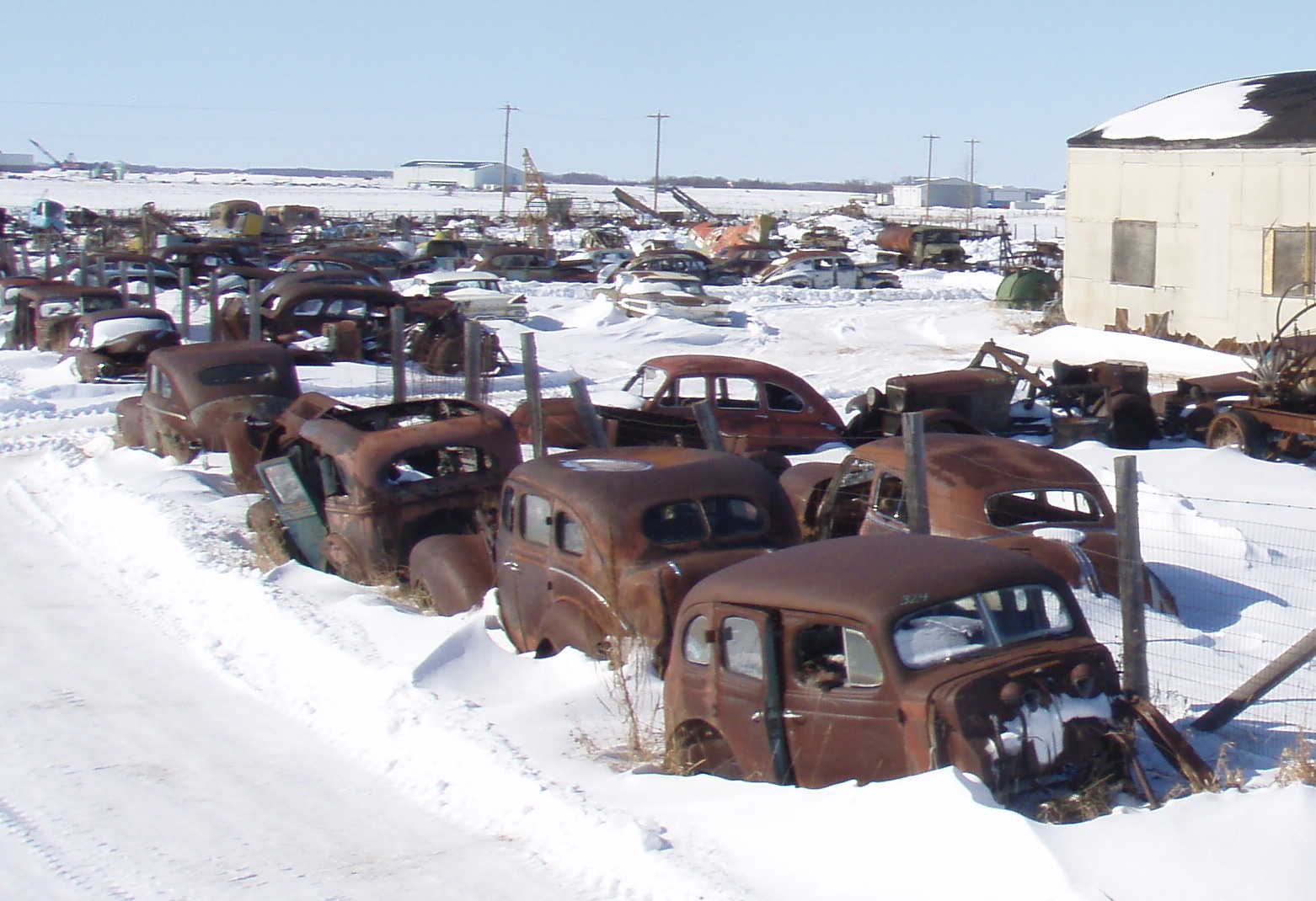 Some cars in this picture were purchased from Reynolds Museum Ltd. (Stan Reynolds) for customers